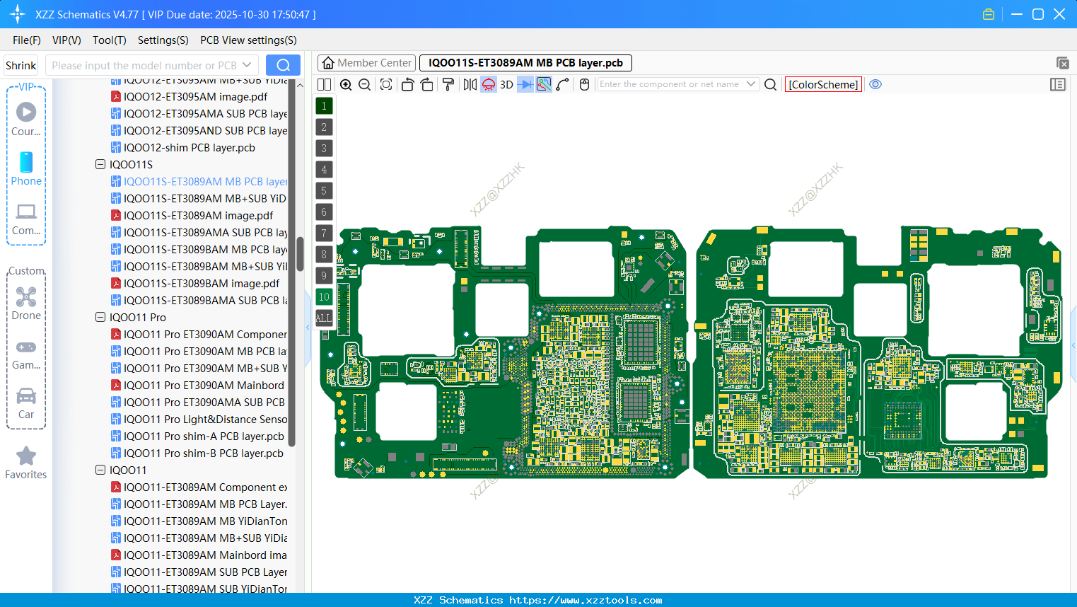 VIVO IQOO11S-ET3089AM MB PCB Layer